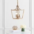 thumbnail image 2 of SAFAVIEH Larton 3 Light Industrial Pendant, Gold Painted, 2 of 6