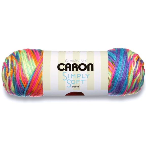 Caron Simply Soft Paints Yarn-Rainbow Bright