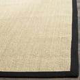 thumbnail image 2 of Safavieh Natural Fiber Collection NF441A Border Sisal Area Rug, 5' x 8', Maize / Black, 2 of 3