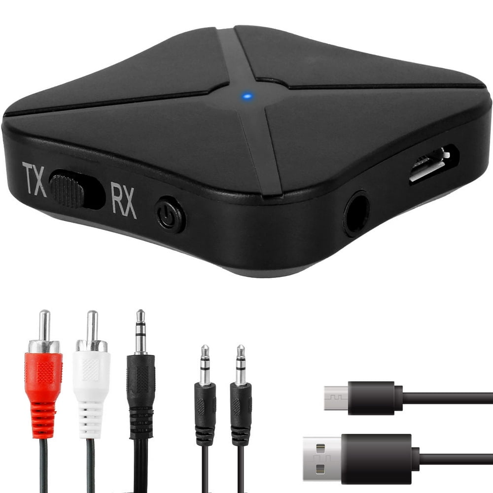 HIFI Bluetooth Wireless Audio 4.2 Transmitter Receiver Wireless Bluetooth Audio Adapter 3.5mm AUX RCA Stereo Output for TV MP3 PC CD Player Tablets and Car Stereo