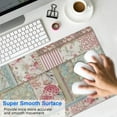 thumbnail image 4 of Long Mouse Pads for Desk,Pioneer Flower Floral Print Pattern Desk Mats on Top Of Desks, Desk Mouse Pad Extra Large with 3mm Non-Slip Base and Stitched Edge for Gaming,Office,Work,Home 31.5"x11.8", 4 of 6