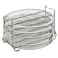 thumbnail image 1 of KAKOWELY 1 Set 5 Layers Dehydrator Rack Air Fryer Cooker Rack Stainless Steel Stand Accessories Compatible with Ninja Grill 6.5 Quarts and 8 Quarts (Assorted Color),8.27"X7.87"X6.3", 1 of 5