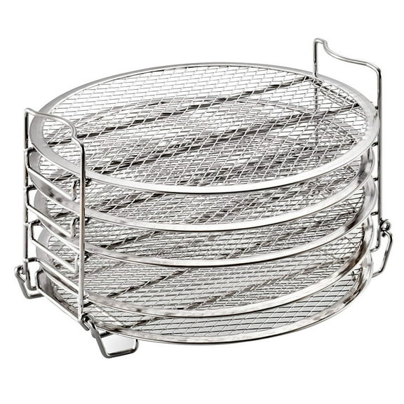 BESTYASH Stainless Steel Dehydrator Rack for Foodi Grill 6.5/8 Quarts, 5 Layer Dehydrator Stand, Air Fryer Accessory 8.5 Inches