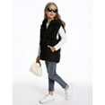 thumbnail image 2 of Coerni Boys Girls Puffer Vest with Hood Warm Sleeveless Winter Down Jacket Lightweight Zip Up Hooded Coat Puffy Quilted Vests, 2 of 7