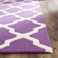 thumbnail image 4 of SAFAVIEH Cambridge Liam Geometric Wool Area Rug, Purple/Ivory, 9' x 12', 4 of 8
