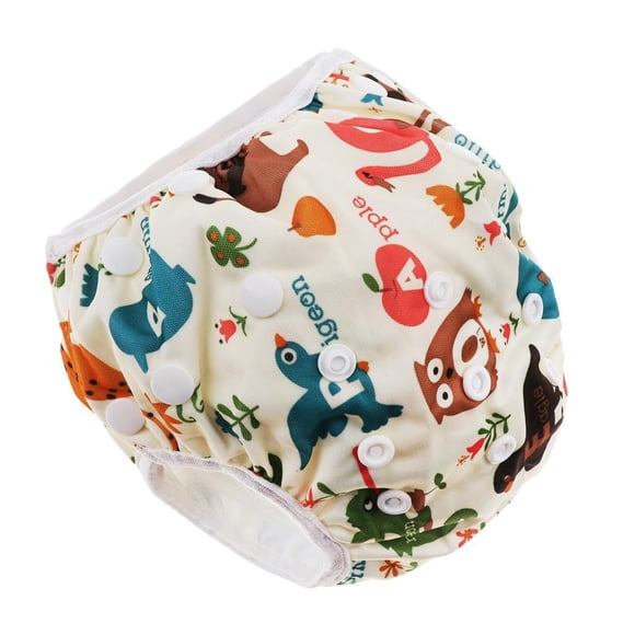 Swim Diaper Nappy Pants Reusable Adjustable For Infant Baby Boy Girl Toddler Animals