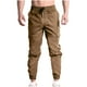 thumbnail image 2 of Pantalones largos de moda para hombre, holgados, deportivos, informales, con múltiples bolsillos, con cinturón elástico en los pies, pantalones cargo de algodón para hombre., 2 of 7