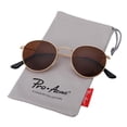 thumbnail image 2 of Lentes de Sol Pro Acme Pequeños Redondos de Metal Polarizados para Mujer, 2 of 8