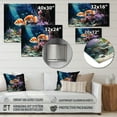 thumbnail image 4 of Designart "Marine Wonders Aquariums IX" Nautical & Beach Metal Wall Decor, 4 of 5