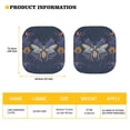 thumbnail image 5 of Yuyamidu Bee Car Window Sun Shades Front Windshield Cover Decorative Accessories 2 Pack Flower Car Front Window Shades Universal Fit Most Car SUV Van, 5 of 5