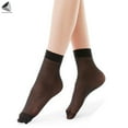 thumbnail image 4 of PULLIMORE 15 Pairs Women Ankle Silk Socks Ultra Thin Summer Short Ankle Sheer Stockings Nylon Sock (Black), 4 of 8