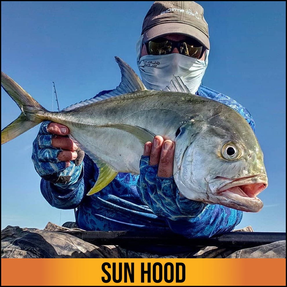Glacier Outdoor Sun Hood One-Size Adult Unisex All-Season UV Sun Protection Balaclava, Gray