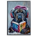 thumbnail image 2 of Mastiff Christmas Decor Poster Unframe, Mastiff Christmas Dog Canvas Wall Art, Dog Reading Book Canvas Print Painting Poster Wall Decor Dog Lovers Gifts, 2 of 6