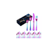 thumbnail image 1 of Juego De Cubiertos De Acero Inoxidable 24 Unidades Color Coloful, 1 of 4