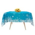 thumbnail image 7 of Tchckioa Winter Blue Snowflake Tablecloth for Restaurant Decor,70x70 Inch Square Stain Proof Table Cloth Cover, 7 of 7