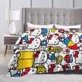 thumbnail image 5 of Hello Kitty Blanket, Super Soft Throw Blanket, Cozy Flannel Blankets For Boys Girls, Warm Blankets For Couch Sofa Bed, 40"X30", 5 of 9