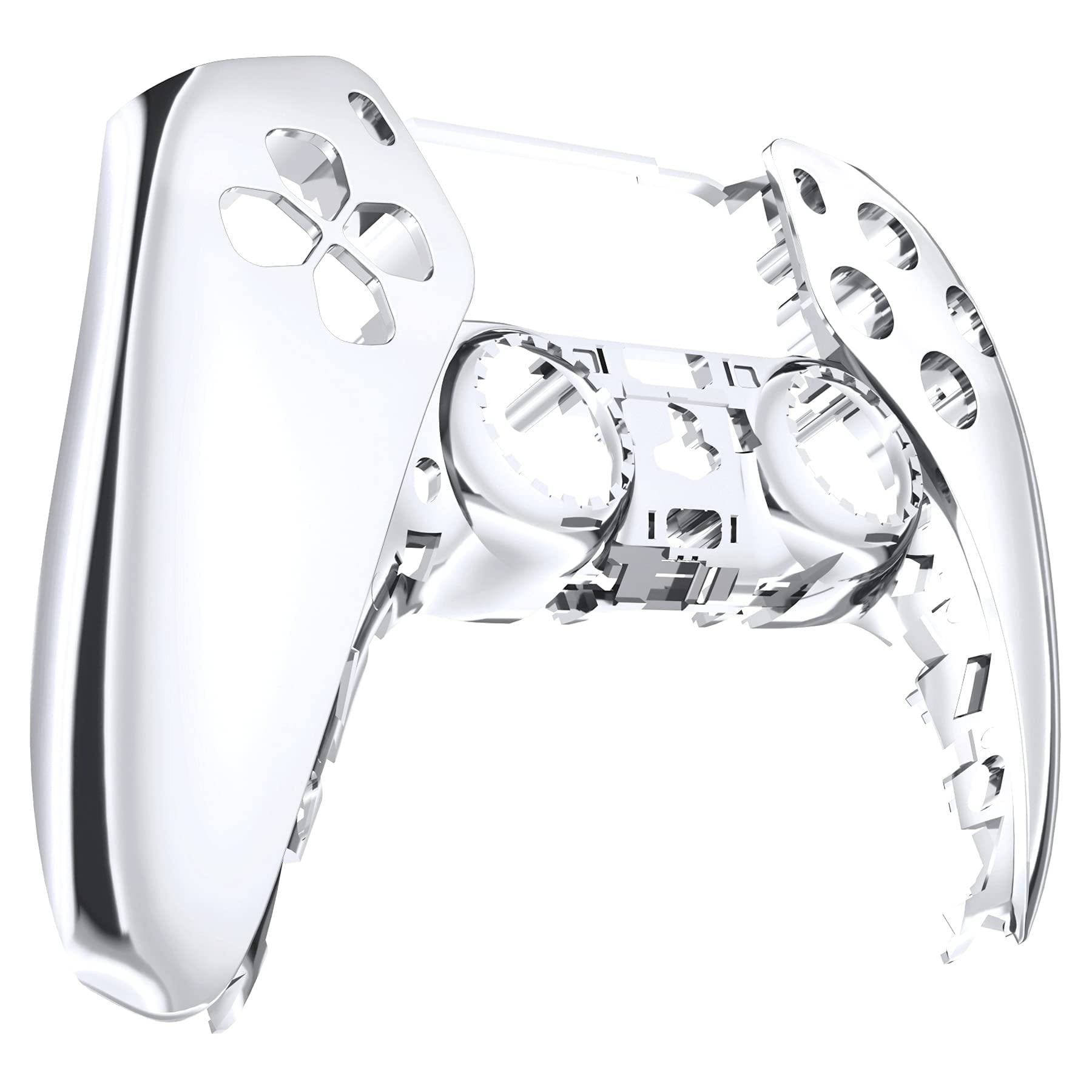 eXtremeRate Chrome Gold Glossy DIY Accessories Replacement Front Housing  Shell Compatible with ps5 Controller, Custom Faceplate Compatible with ps5  Controller Touchpad NOT Included
