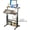 Grey, variant on Rolling Stand Up Desk Adjustable Height - Portable Standing Desk with Wheels & Charging Station, Mobile Laptop Desk Small Standing Desk Drawing Table, Grey