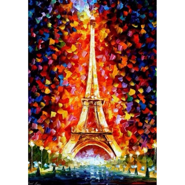 Taladro diamante pintura (DF4099) 5D DIY completo colorido torre punto de cruz bordado 50x70cm FLhrweasw Nuevo