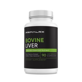 Grass Fed Beef Liver Supplement, Freeze-Dried Capsules, 90 Count