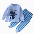thumbnail image 4 of TOWED22 Toddler Infant Baby Girl Boy Outfits Set 2pcs Long Sleeve Sweatshirt Tops Pocket Pants Cartoon Graphic Print Clothes Clothing(Sky Blue,3-4 Y), 4 of 4