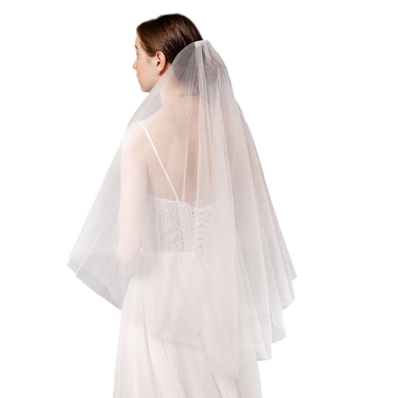 Yokua Wedding Dress Accessories Bridal Veil Simple for Extra Long Trailing Nude Yarn P