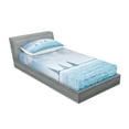 thumbnail image 2 of Ambesonne Ocean Fitted Sheet & Pillow Sham Set, Sail Boats Regatta Race, Twin, Pale Blue and White, 2 of 2