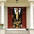 thumbnail image 6 of Happy Father Day Decorations 71 x 35 Inches Father's Day Door Cover Banner Porch Sign Hanging Backdrop Party Supplies Indoor Outdoor Family Celebrations Wall Front Door Home Decor(black gold), 6 of 7
