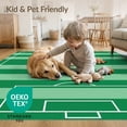 thumbnail image 4 of ODIKA 9'x12' Washable Area Rug Football Championship Car Boundary Stripes Doormat Field Rugby for Dining Room, Basement, Large Office, Non-Slip Chair-Friendly, 4 of 7