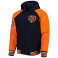 thumbnail image 2 of Men's G-III Sports by Carl Banks Navy Chicago Bears Defender Raglan Full-Zip Hoodie Varsity Jacket, 2 of 4