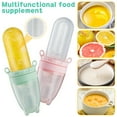 thumbnail image 2 of SHELLTON Baby Food Feeder Set,2 in 1 Silicone Fruit Pacifier Feeder and Squeeze Spoon Feeder for Child,Infant & Toddler Food Dispensing and Feeding with Dust Cover, 2 of 8
