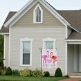 thumbnail image 6 of SKYSONIC Flamingo Couples Double-Sided Printed Garden House Sports Flag 12x18in Polyester Decorative Flags for Courtyard Garden Flowerpot, 6 of 7