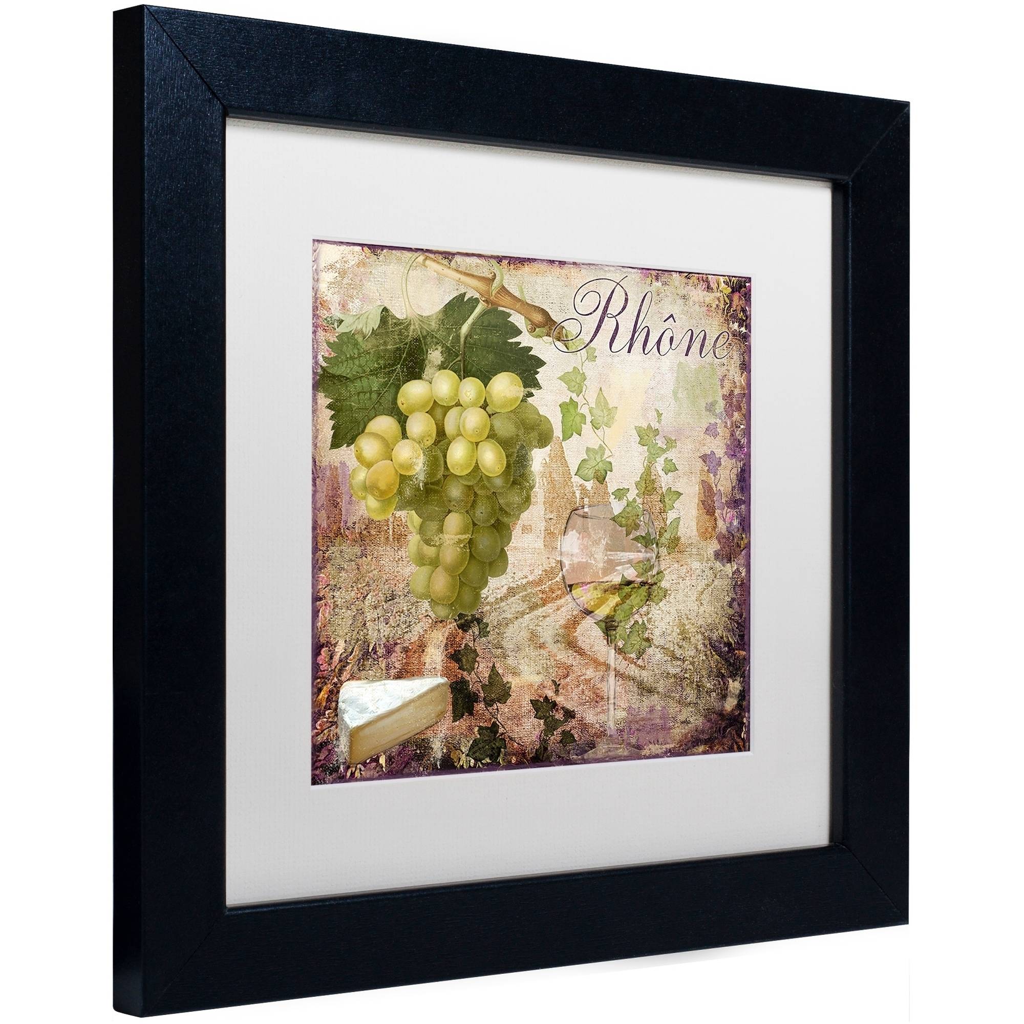 Trademark Fine Art "Wine Country VI" Canvas Art by Color Bakery White Matte, Black Frame