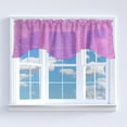 thumbnail image 5 of Silver Stars on Sheer Tinted Organza Solid Scalloped Window Valance 58" Wide / 20" Tall, 5 of 12