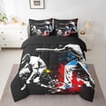 thumbnail image 2 of YST Rainbow Tie Dye Baseball Player Comforter Set, 7-Piece, Queen, European Sport, Softball Baseball Bat, 2 of 5