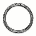 thumbnail image 2 of Sterling Silver Stackable Expressions Polished Black-plate Wave Ring Size 7, 2 of 3