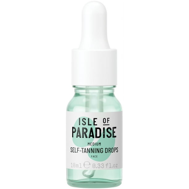 Gotas faciales autobronceadoras Isle of Paradise, tamaño mediano, 10 ml, veganas