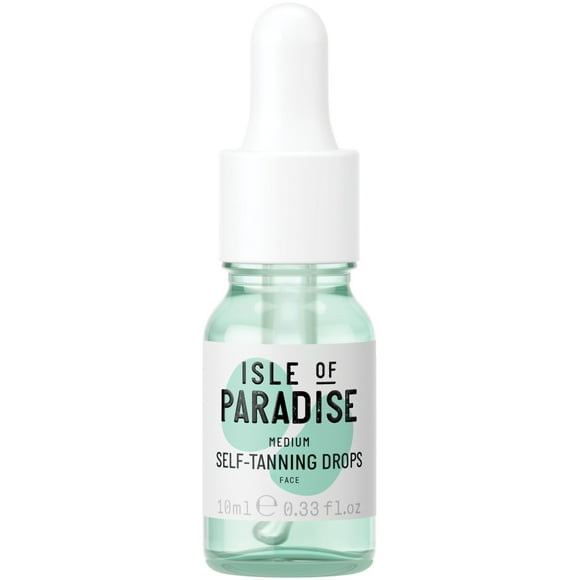 Gotas faciales autobronceadoras Isle of Paradise, tamaño mediano, 10 ml, veganas