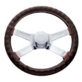 thumbnail image 1 of United Pacific 70112 Accessory Steering Wheel Cover, 18" Steering Wheel Cover, Dark Brown, 1 of 2
