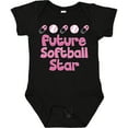 thumbnail image 3 of Inktastic Future Softball Star Girls Baby Bodysuit, 3 of 5