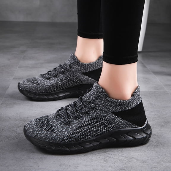 CAICJ98 Womens Tennis Shoes Women's Walking Shoes - Casual Breathable Tennis Slip on Sneakers,Grey