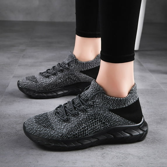 CAICJ98 Womens Tennis Shoes Women's Walking Shoes - Casual Breathable Tennis Slip on Sneakers,Grey