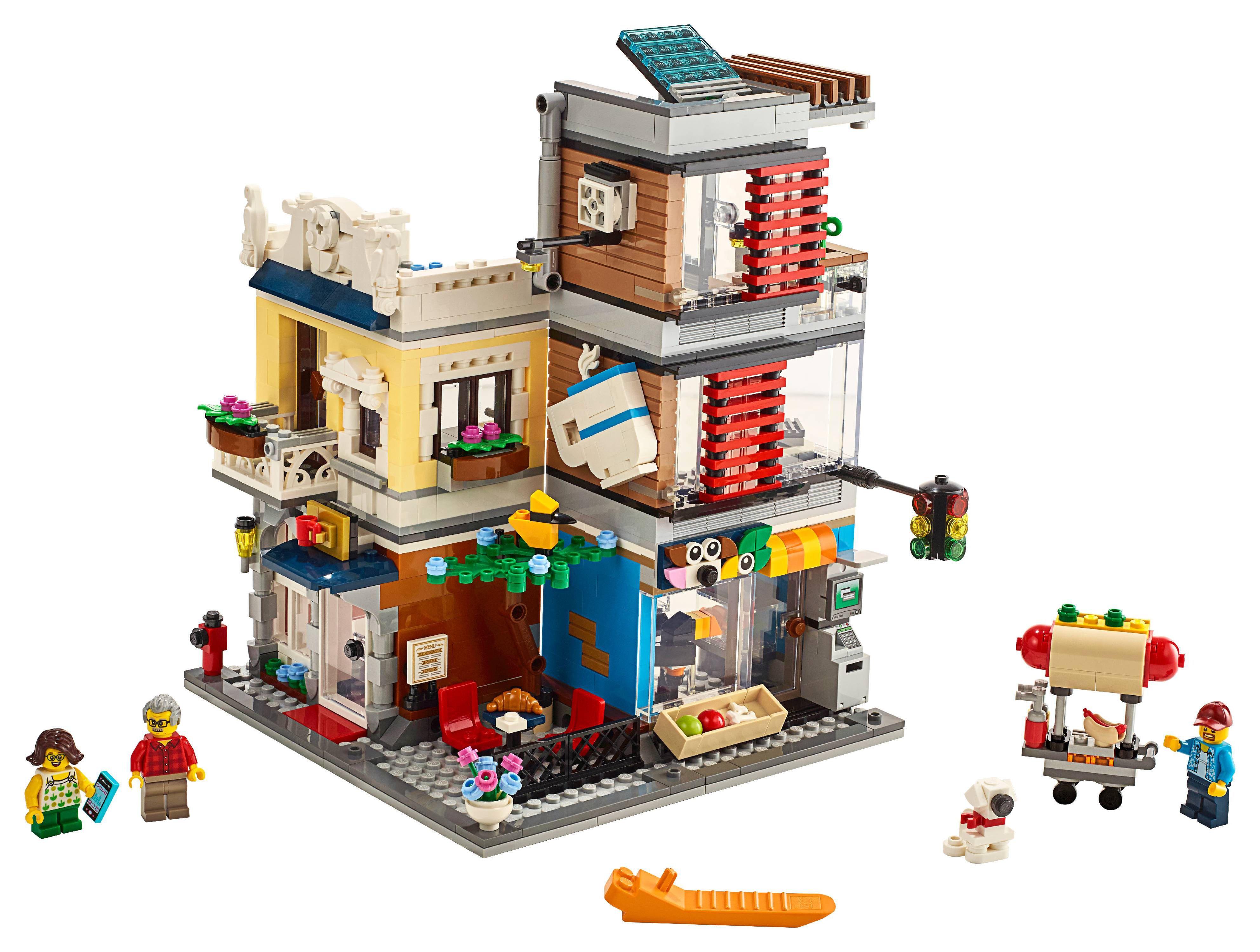 LEGO Creator 3-in-1 Townhouse Pet Shop & Cafe 31097 Store Building Set - image 3 of 8