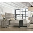 thumbnail image 6 of Roundhill Furniture Floren Weathered Gray Wood 3-Piece Bedroom Set, Queen Bed with 2 Nightstands, 6 of 8
