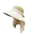 thumbnail image 2 of Wide Brim Sun Hat with Neck Flap, UPF 50+ UV Protection Beach Hat Breathable for Women Summer Travel Beach Fishing Hiking Outdoors, 2 of 6