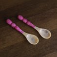 thumbnail image 2 of Beatriz Ball Resin Rio Bubble Salad Servers (Rojo) - Servidores Artesanales Elegantes, Ligeros Y Únicos, Vertidos A Mano, 2 of 5