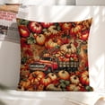 thumbnail image 6 of pumpkins apples leaves Linen toss pillowcase decoration pillowcase gifting preferred 20x20 inch cushion cover 4 sets sofa pillowcase sofa bedroom living room car, 6 of 8