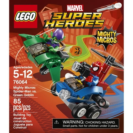 LEGO Super Heroes Mighty Micros: Spider-Man vs Green Goblin 76064 Building Kit (85 Piece)