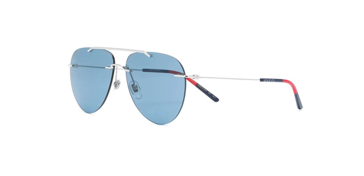 gucci blue lens sunglasses