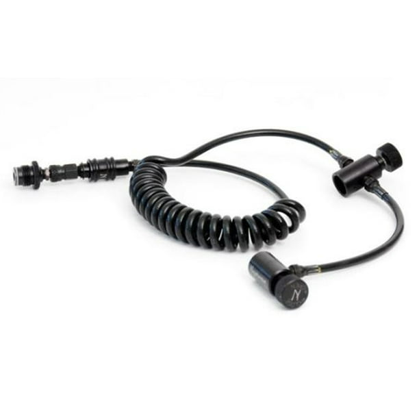 Ninja Paintball Twin Tank Remote Line With Slide Check